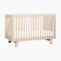 Babyletto Hudson 3-in-1 Convertible Baby Crib - GREENGUARD Gold Certified - Convertible Crib to Toddler Bed and Daybed - Baby Bed with 4 Adjustable Heights - Wooden Crib - Washed Natural