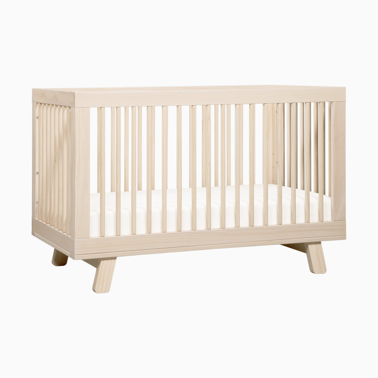 babyletto Hudson 3-in-1 Convertible Crib with Toddler Bed Conversion Kit - Washed Natural.