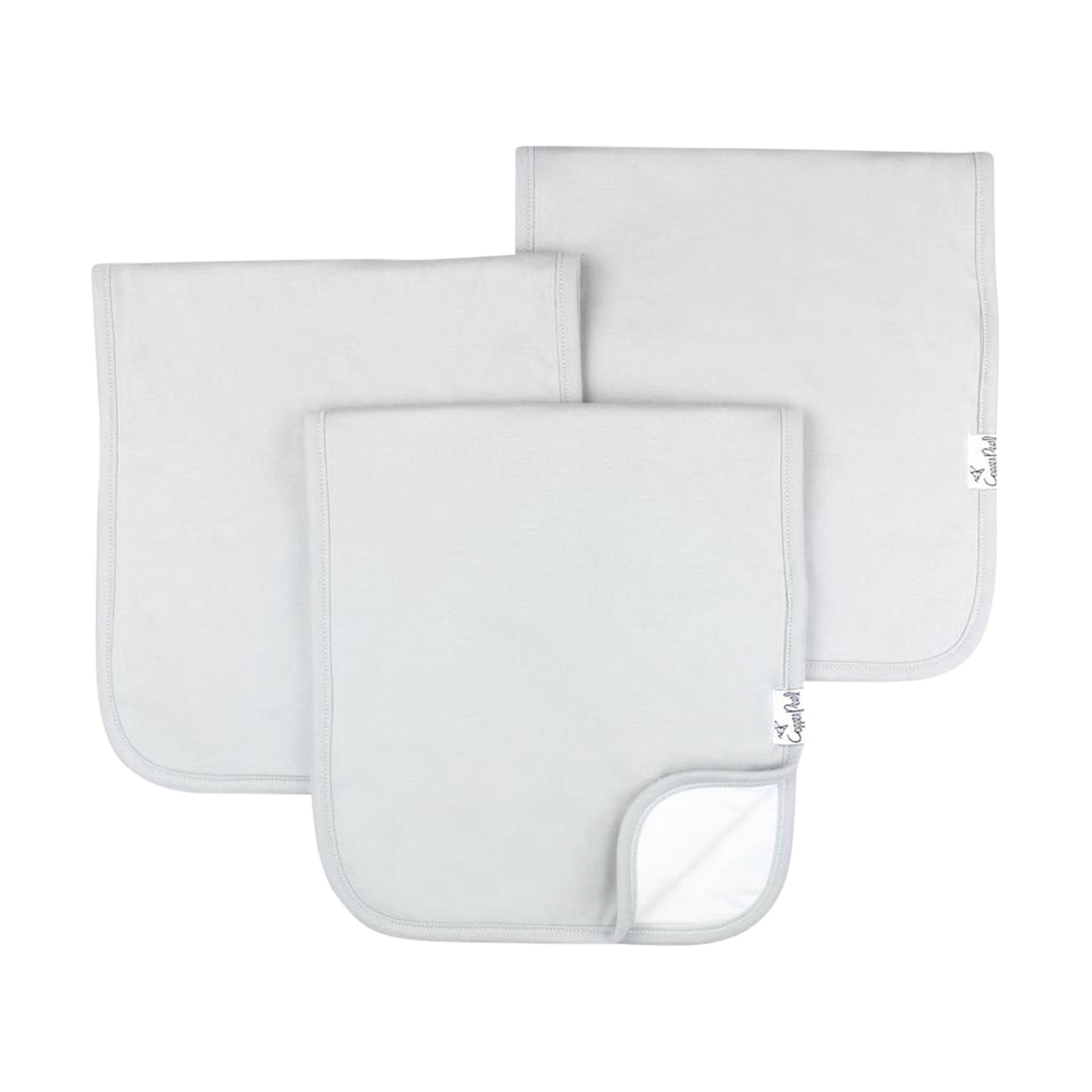 Copper Pearl Burp Cloth Set.