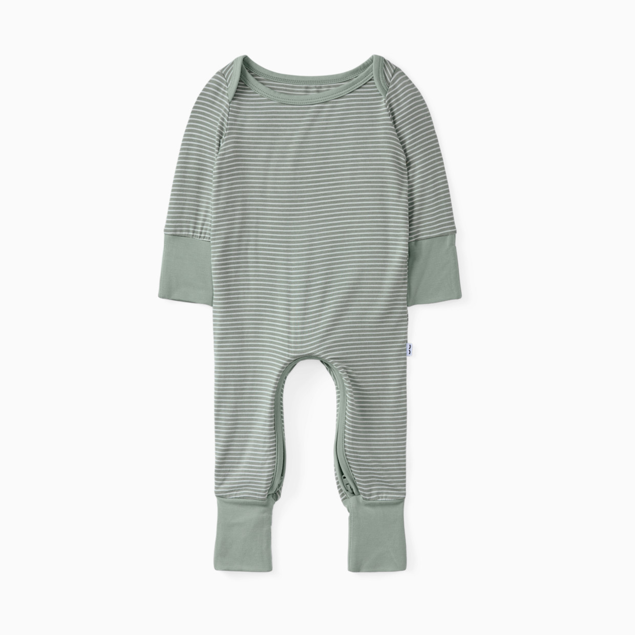 Little Sleepies Lap Shoulder Crescent Zippy - Willow Stripe, Preemie.