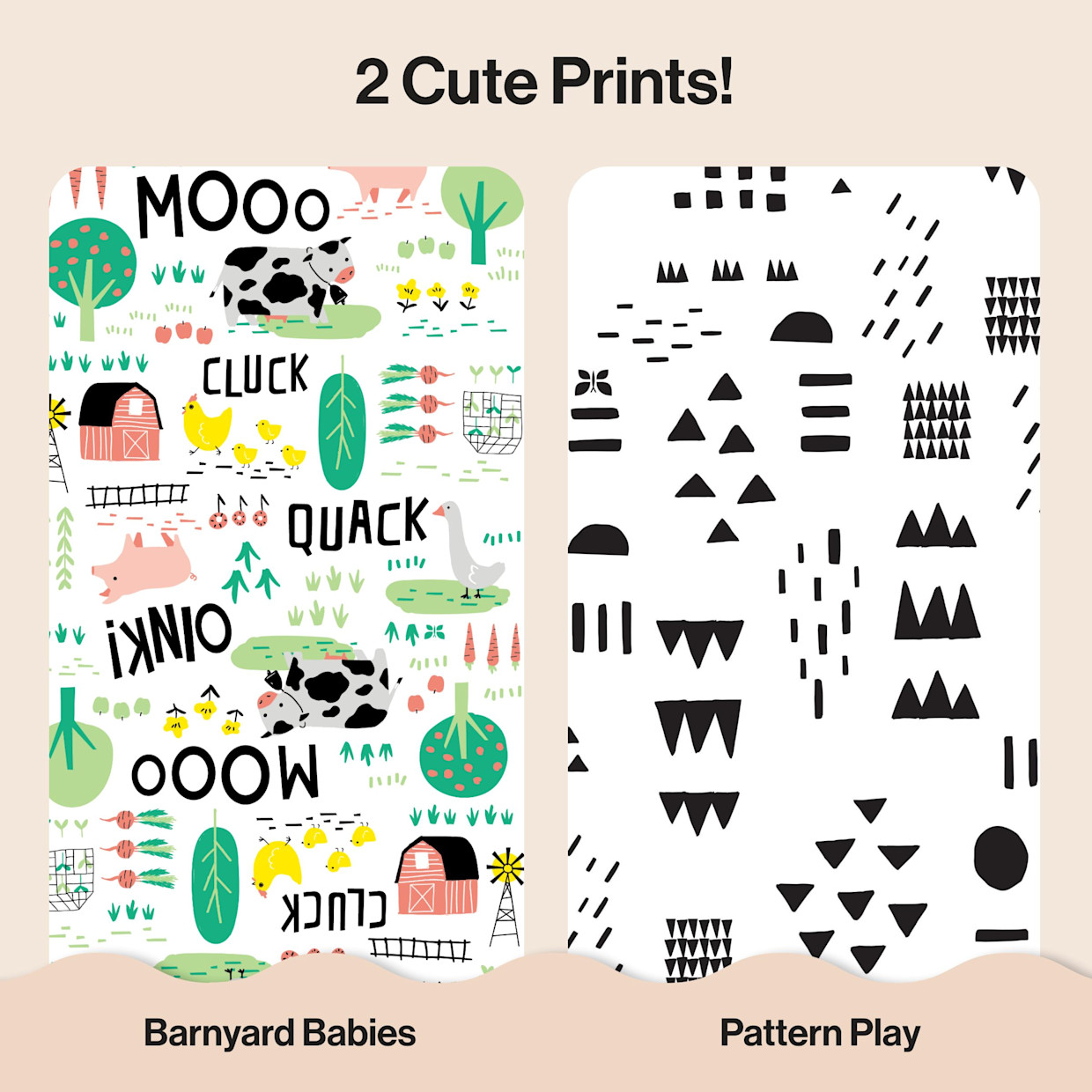 The Honest Company Clean Conscious Disposable Diapers Size 6-7 - Barnyard Babies + Pattern Play, Size 7, 32 Count.