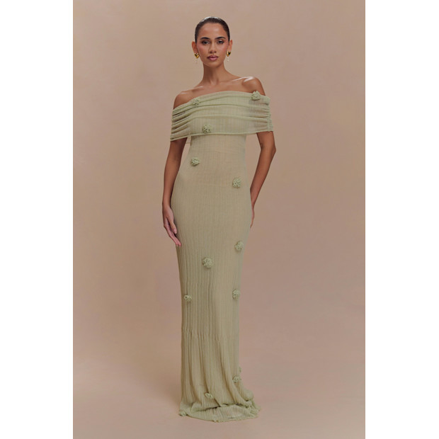 Meshki Brynn Orchid Knit Maxi Dress.