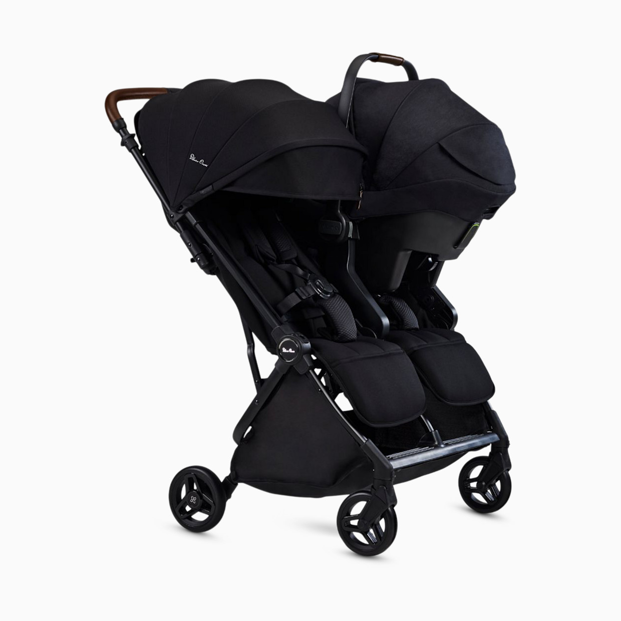 Silver Cross Jet 5 Double Car Seat Adapters - Black.