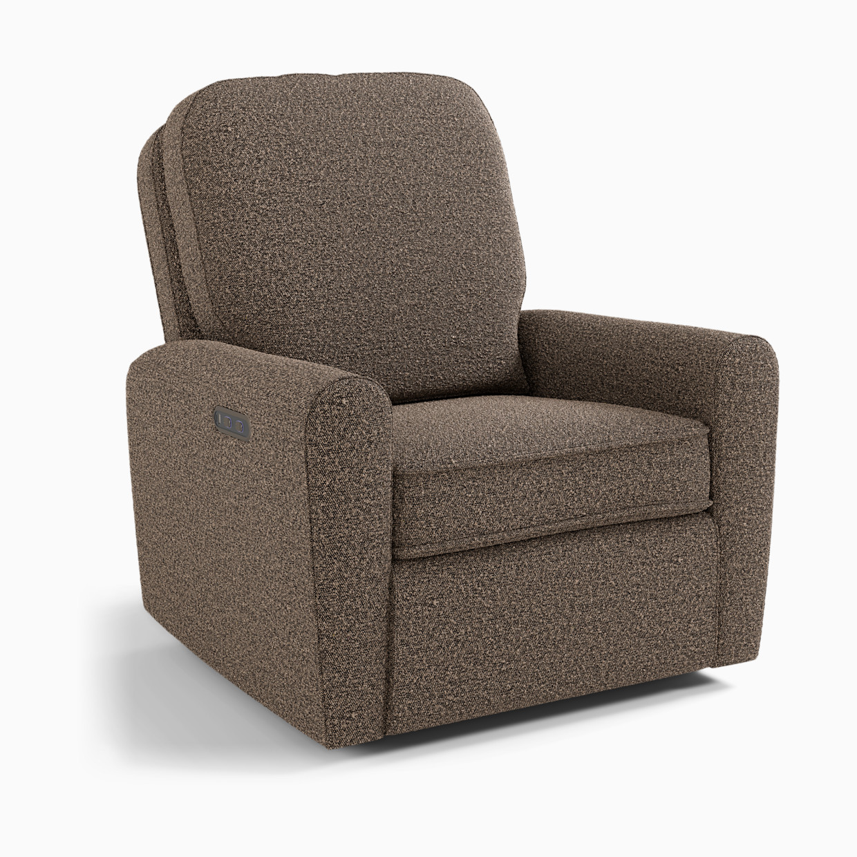 Storkcraft Amalfi Deluxe Power Recliner Swivel Glider - Mountain Brown Boucle.