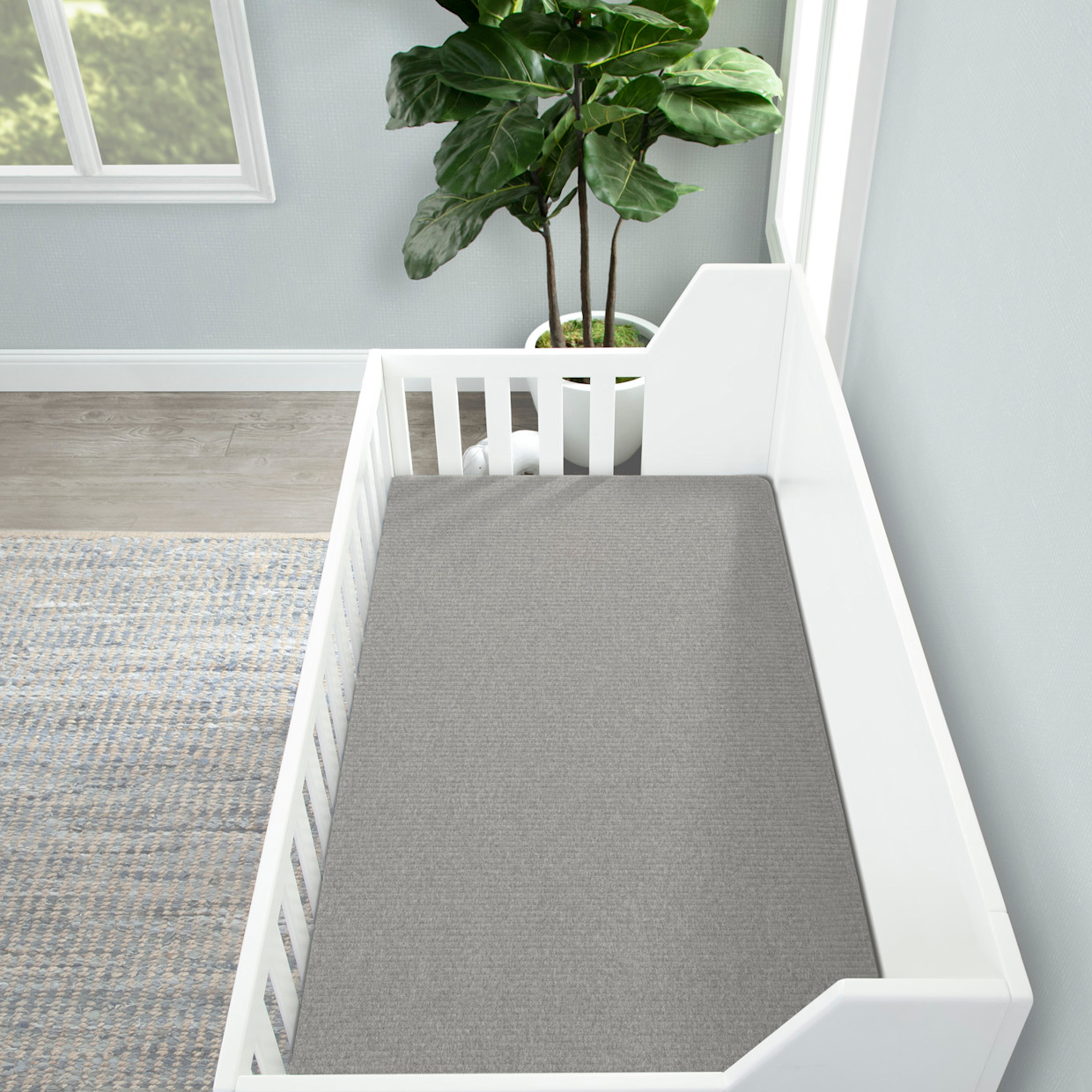 Delta Children babyGap TrueSleep 2-Stage Deluxe Crib and Toddler Mattress - Grey.