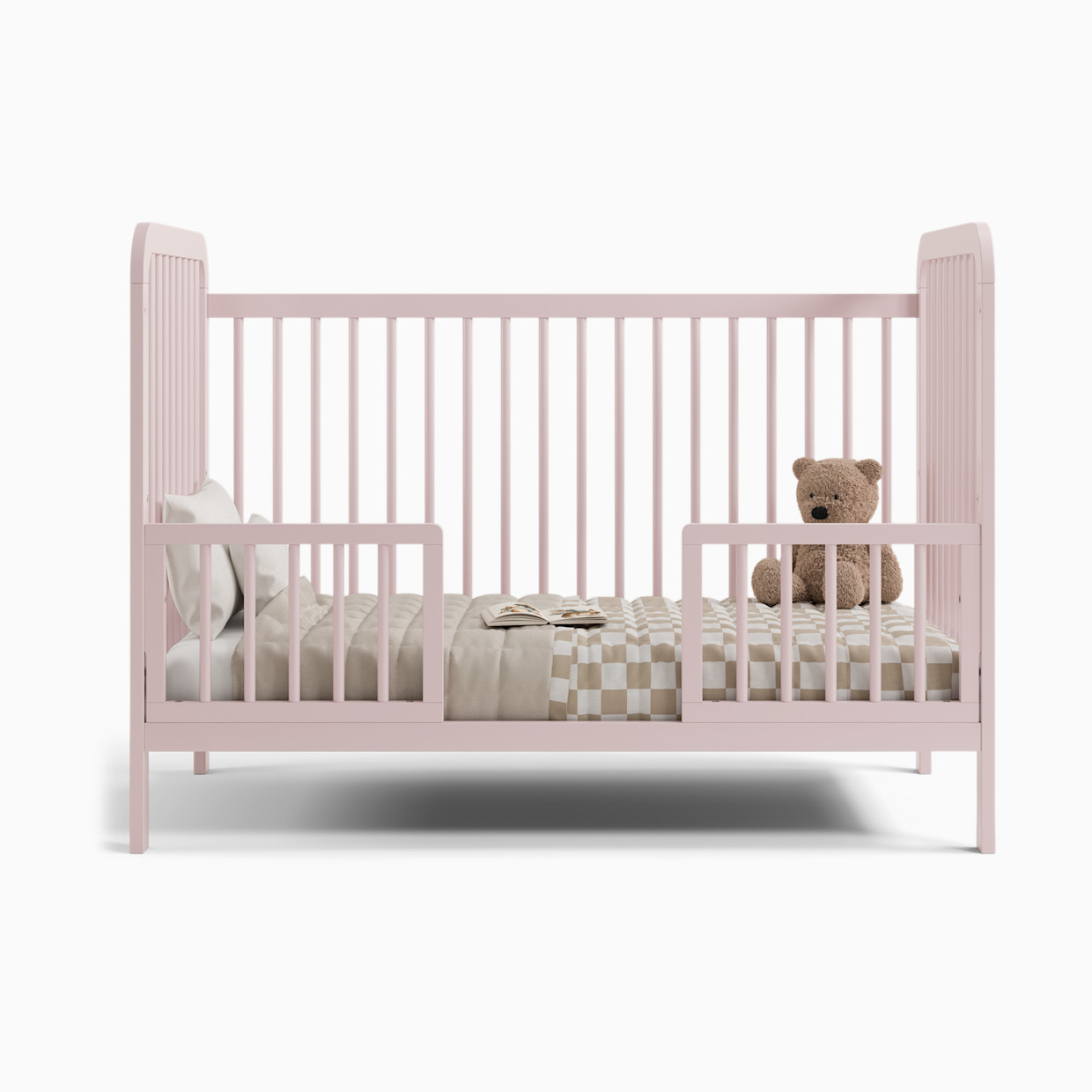 Storkcraft Universal Toddler Safety Guardrail Kit (Dowels) - Blush.