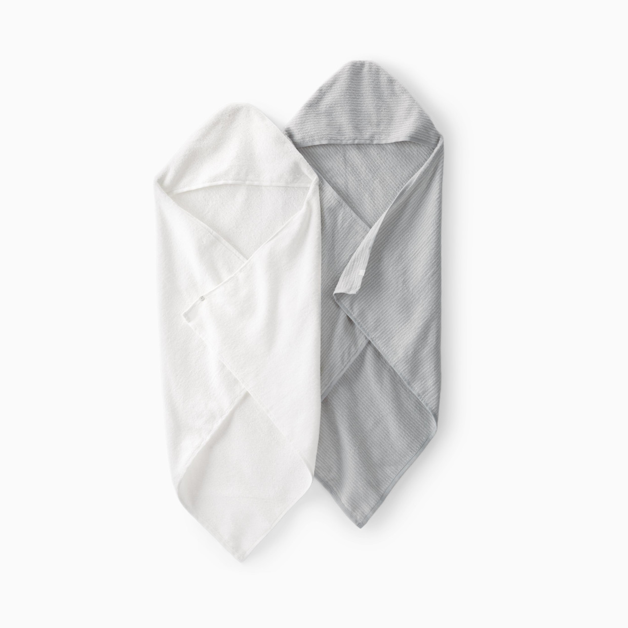 Carter's 2-Pack Organic Cotton Towels - Gray, Osz.