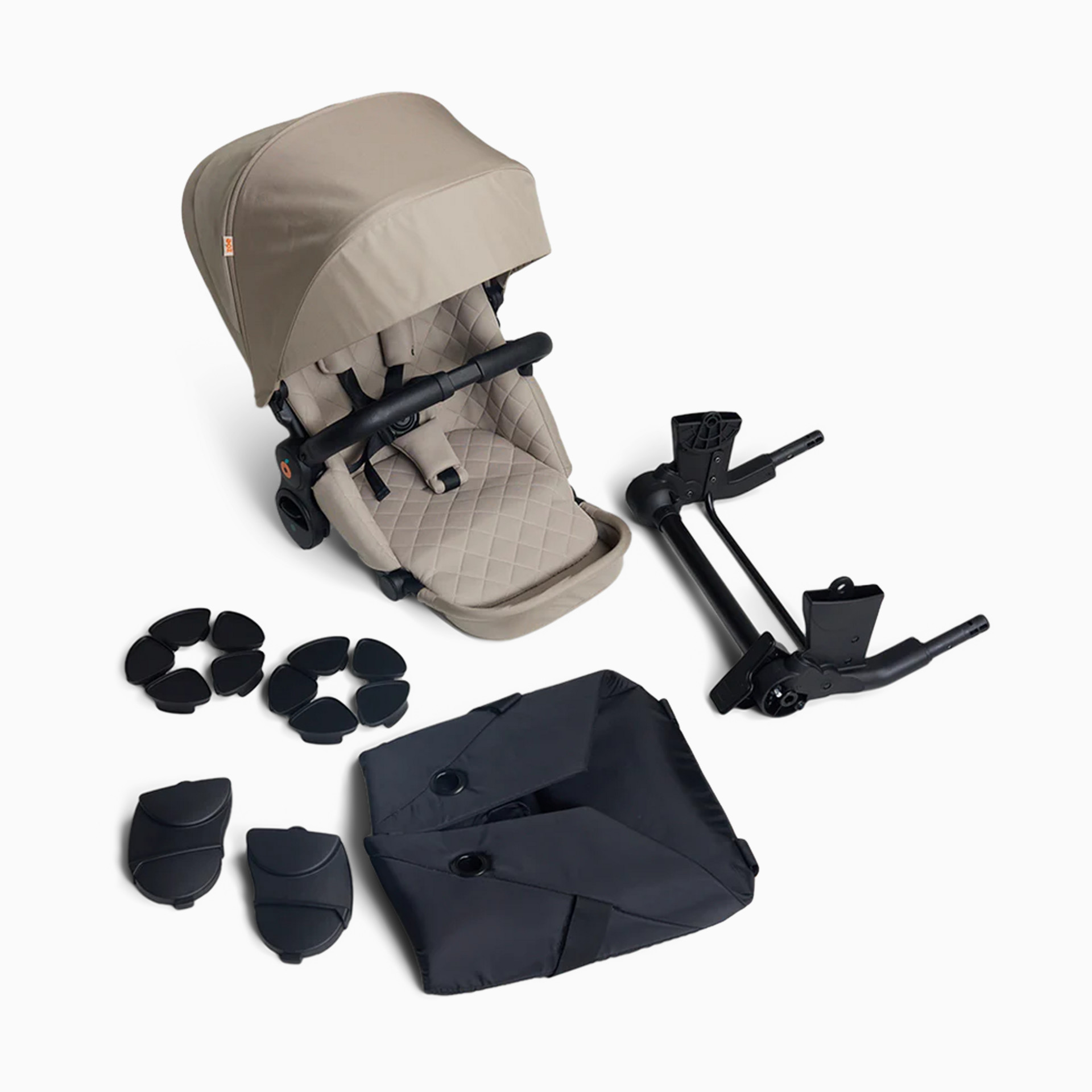 Zoe The Journey Add-On Seat + Duo Extender Kit - Black | Babylist Shop