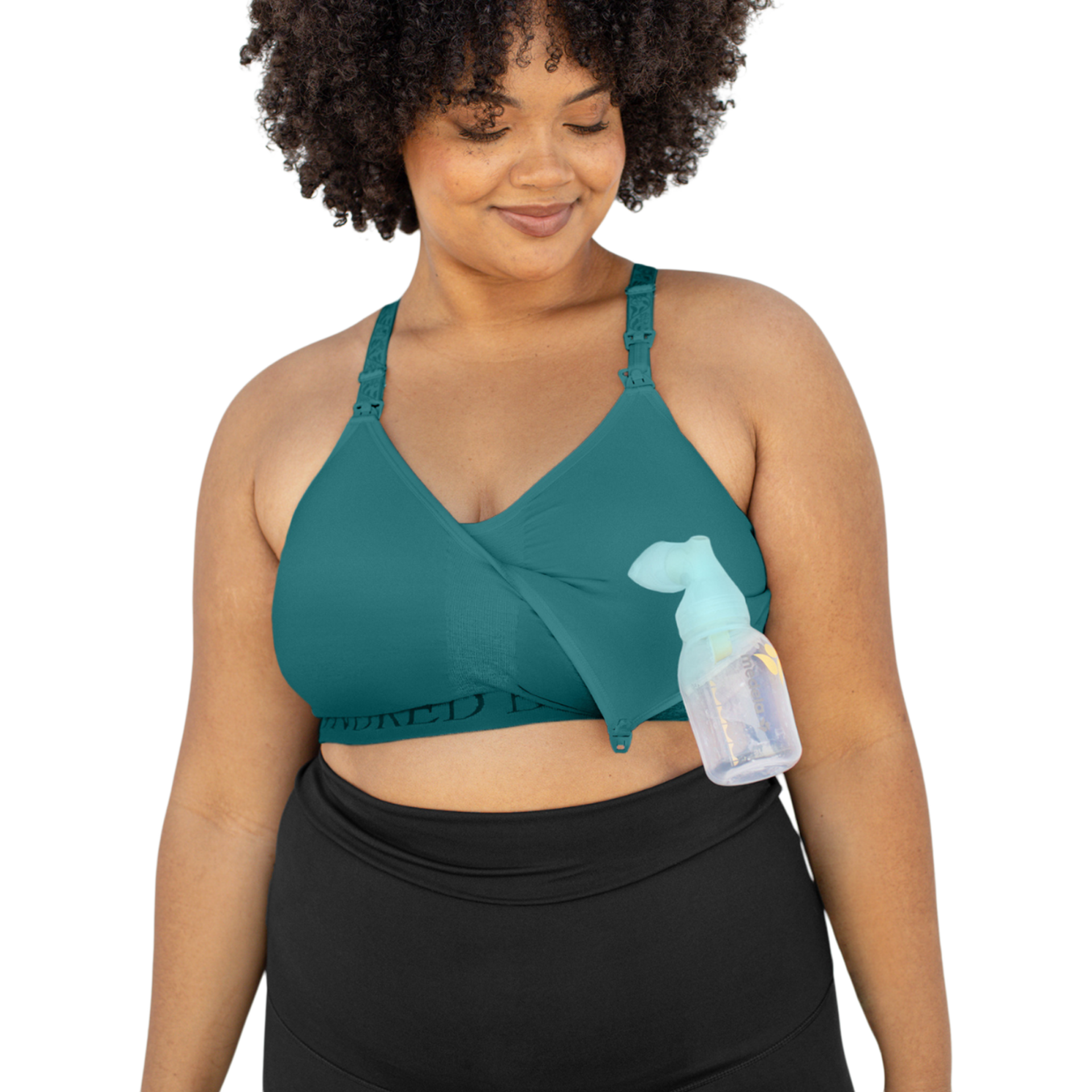 Kindred Bravely Sublime Hands-Free Pumping & Nursing Sports Bra - Teal, 1 X Busty.