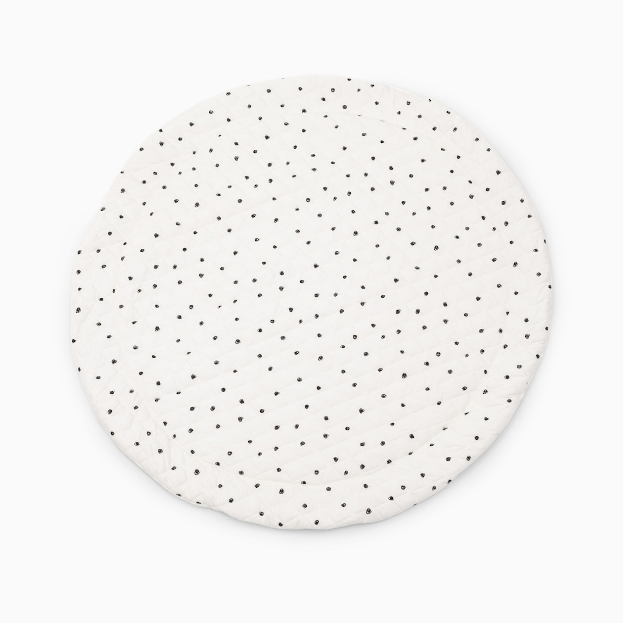 Poppyseed Play Extra Padded Round Play Mat - Black & White.