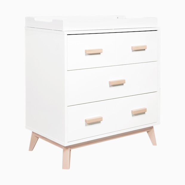 babyletto Scoot 3-Drawer Changer Dresser with Removable Changing Tray.