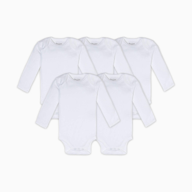 Burt's Bees Baby Organic Long Sleeve Bodysuit (5-Pack).