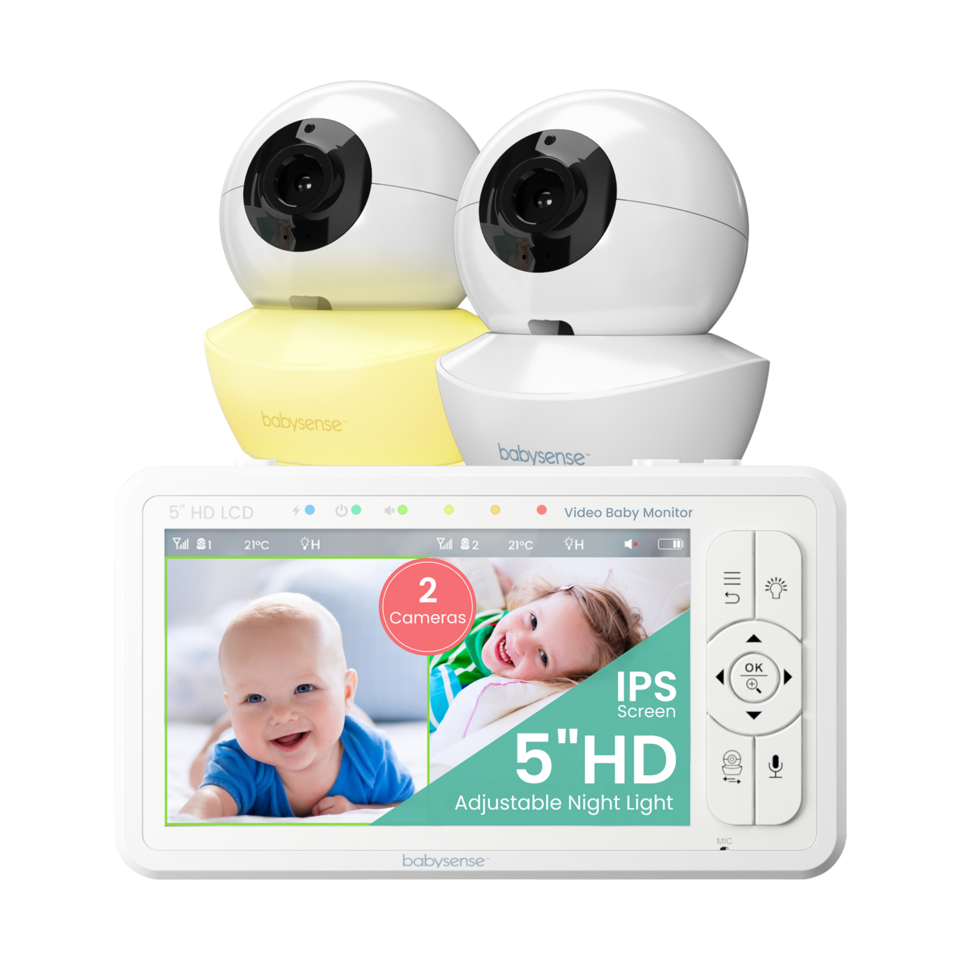 Babysense HD Split Screen Video Baby Monitor HD S2.