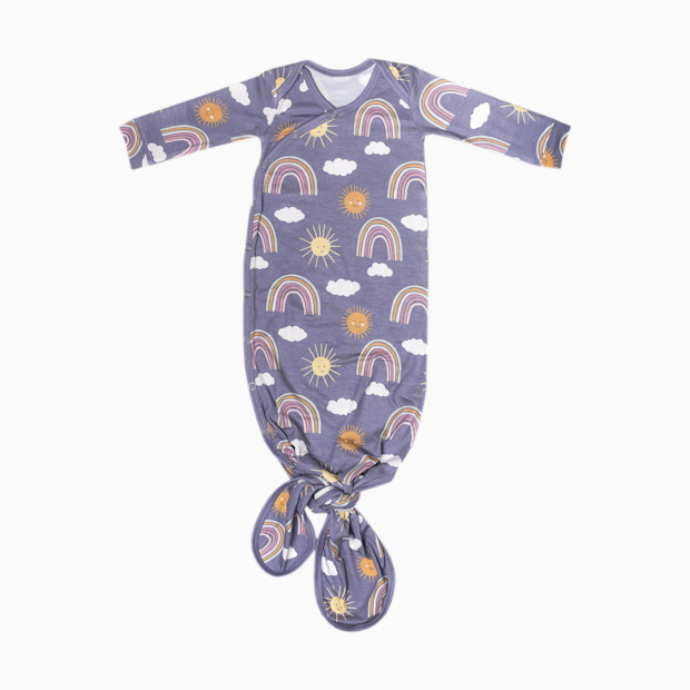 Copper Pearl Printed Knotted Gown - Hope, 0-4 M.