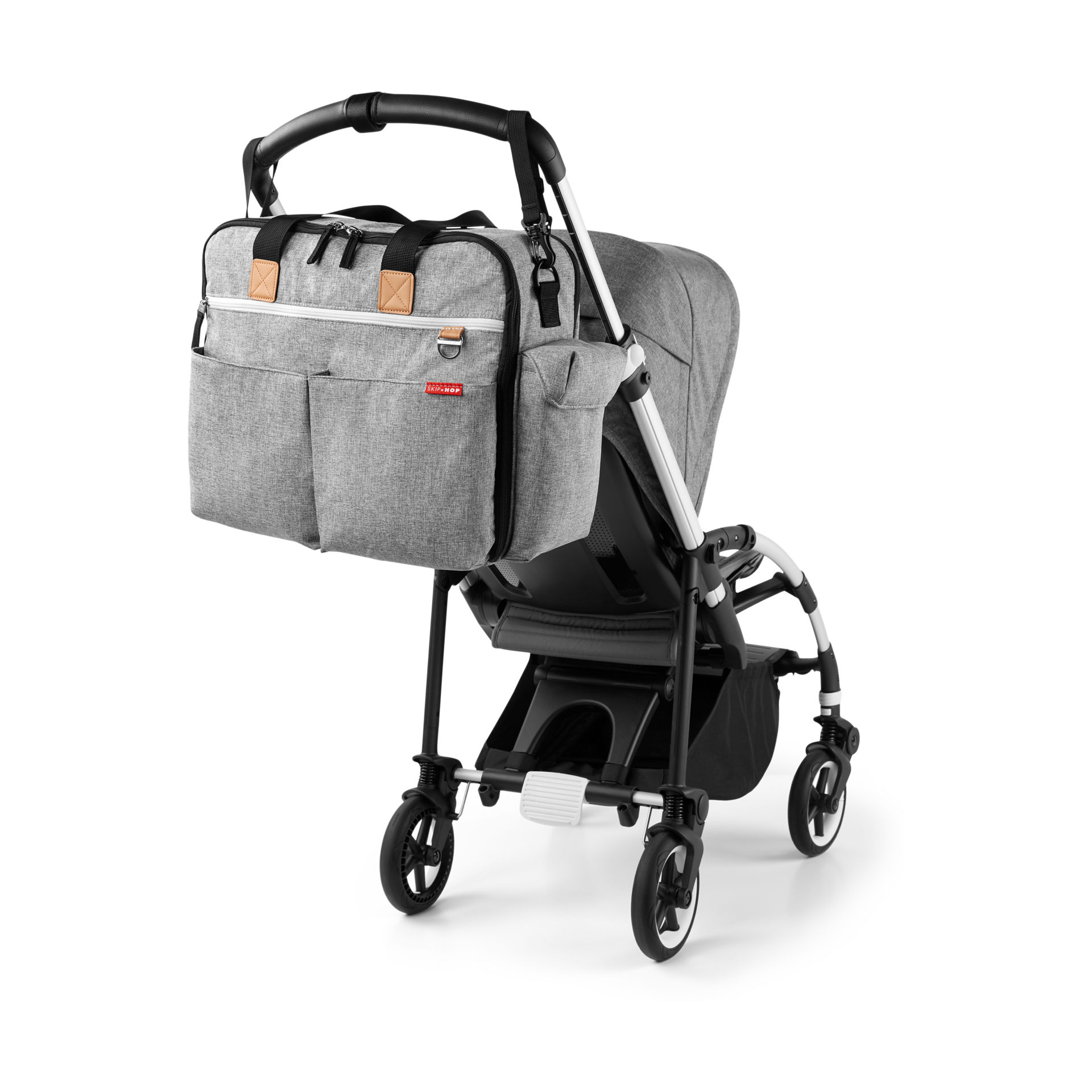 Skip Hop Duo Weekender - Grey Melange.