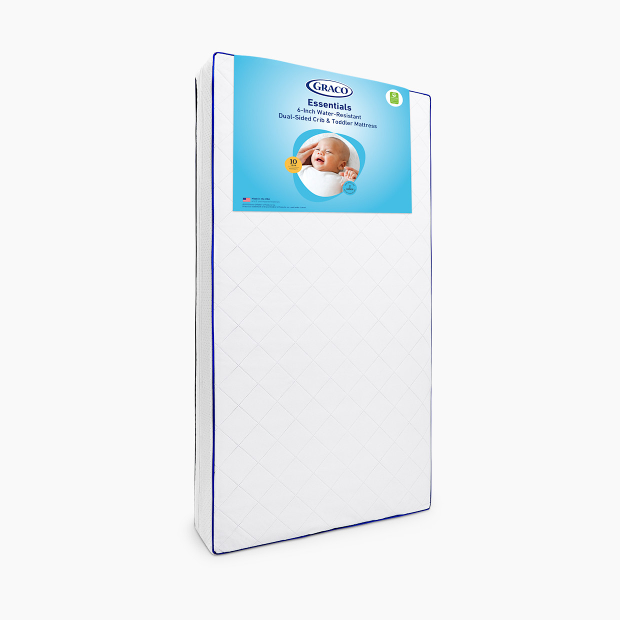 Graco Essentials 6-Inch Water-Resistant Dual-Sided Crib & Toddler Mattress.