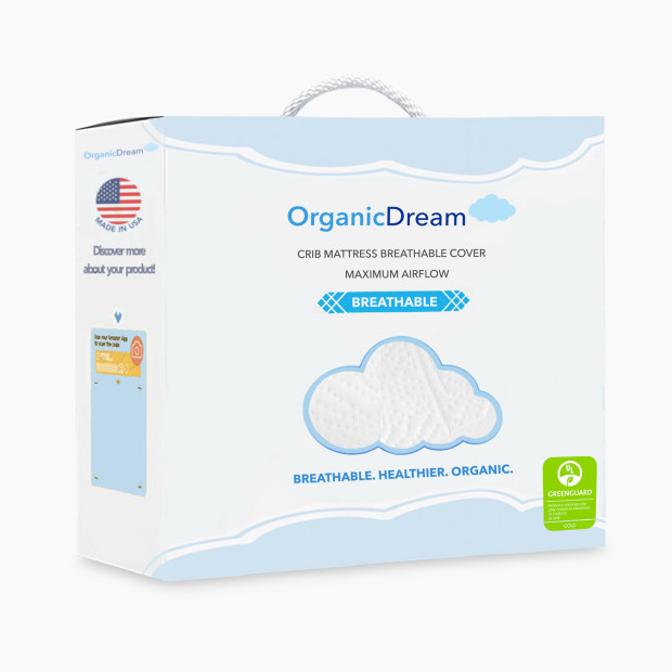 Organic Dream Organic Cotton Crib Mattress Cover - White.