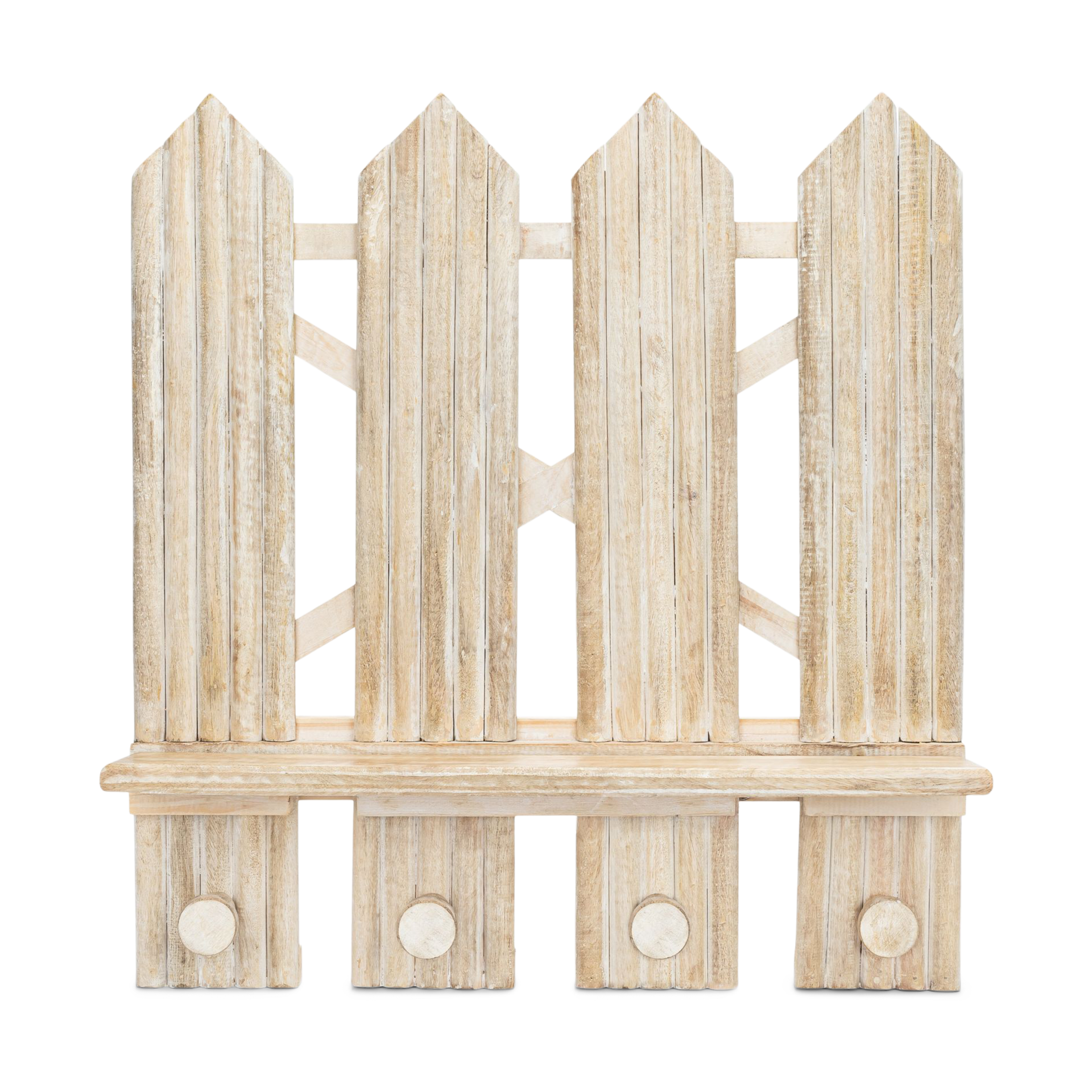 Crane Baby Wooden Fence Wall Shelf.