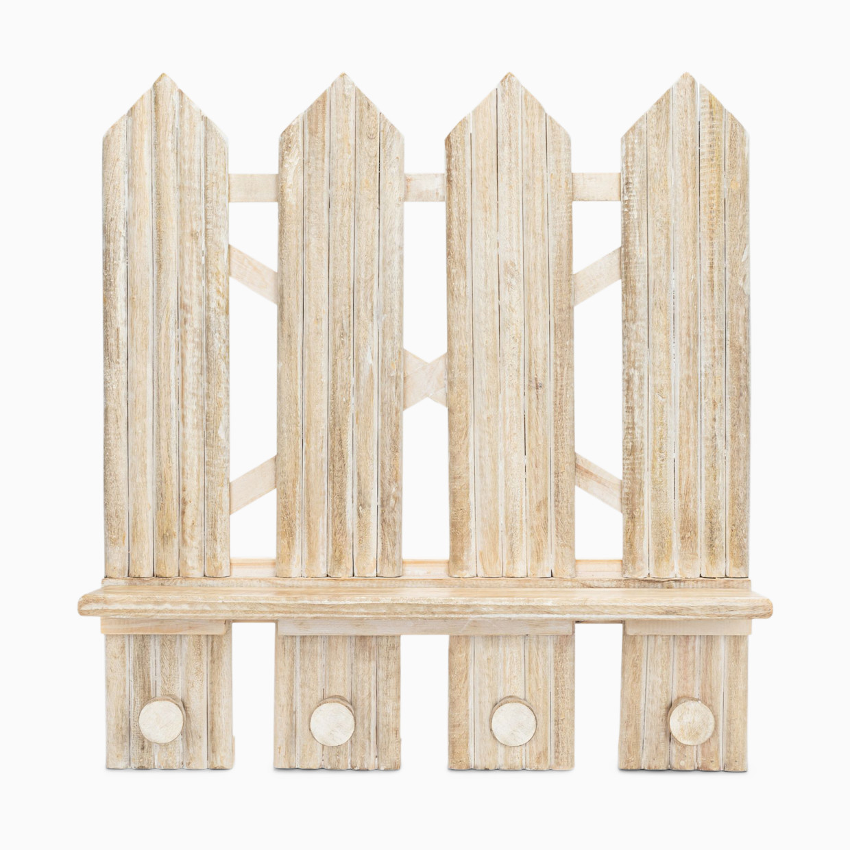 Crane Baby Wooden Fence Wall Shelf.