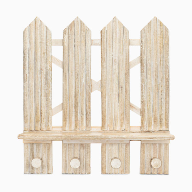 Crane Baby Wooden Fence Wall Shelf.