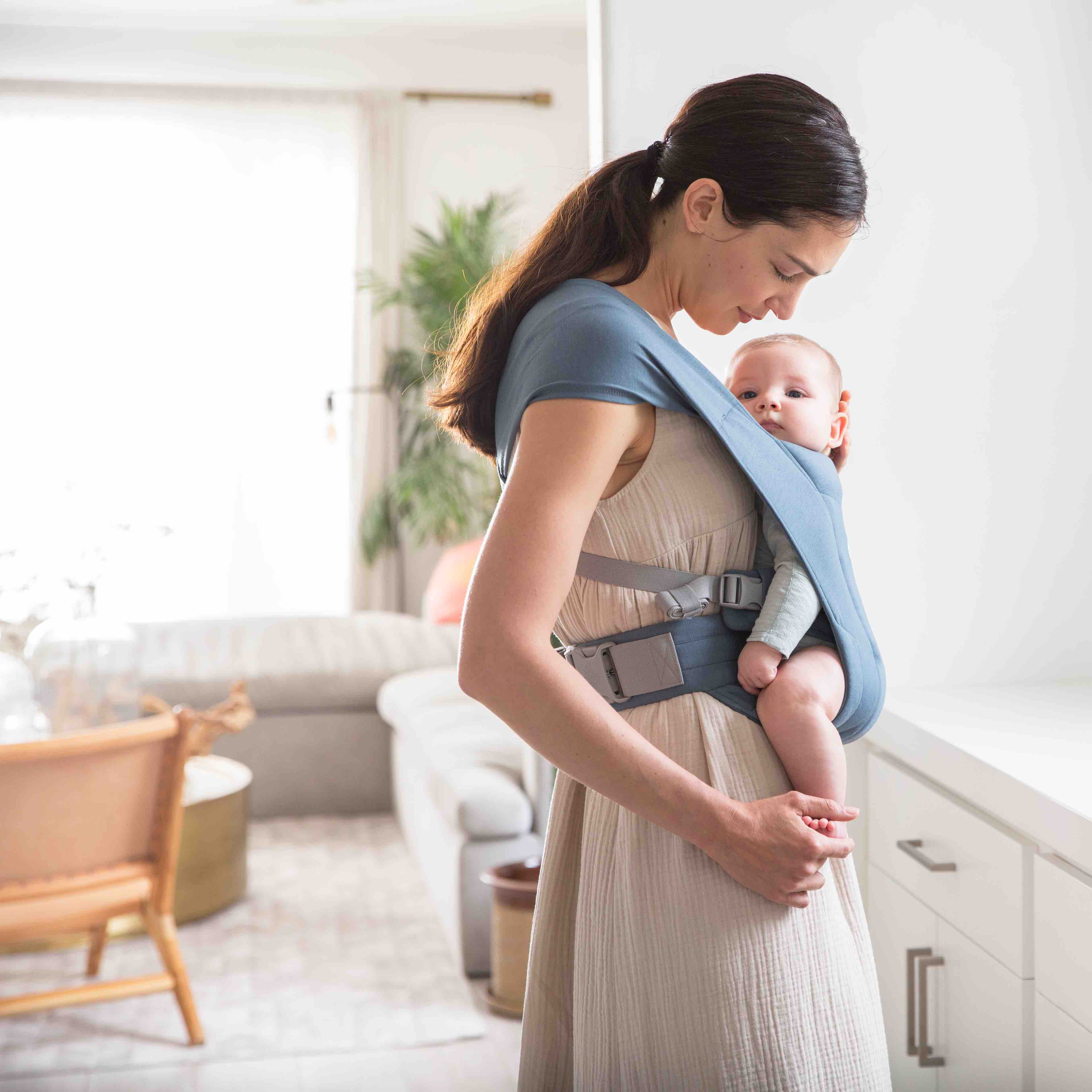 Ergobaby Embrace Baby Carrier - Oxford Blue.