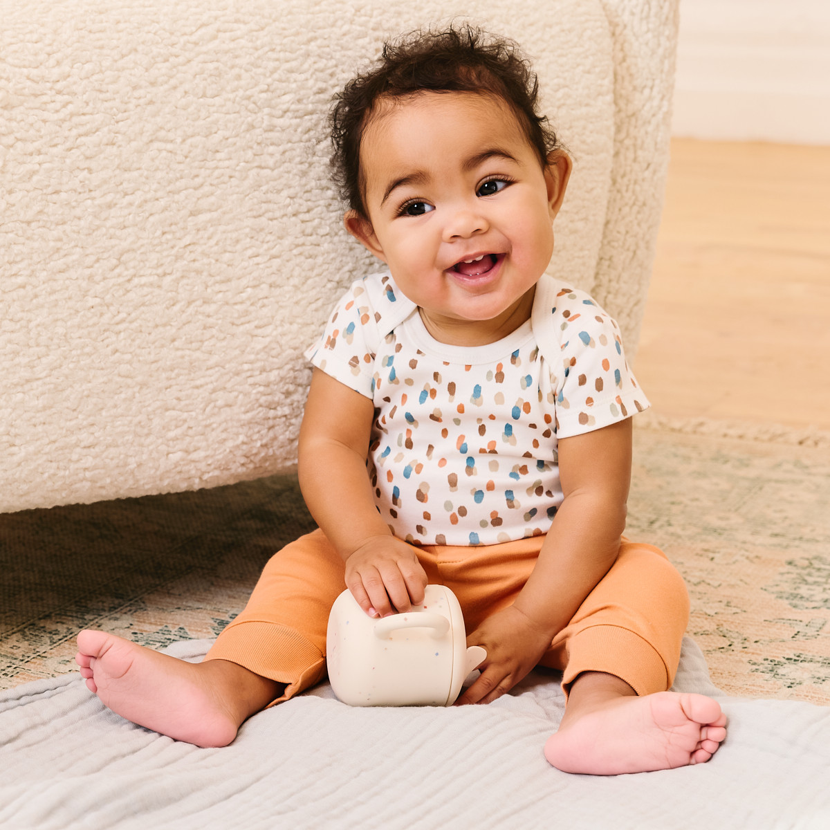 Tiny Kind Assorted Bodysuits (3-Pack) - Assorted Neutrals, Newborn.