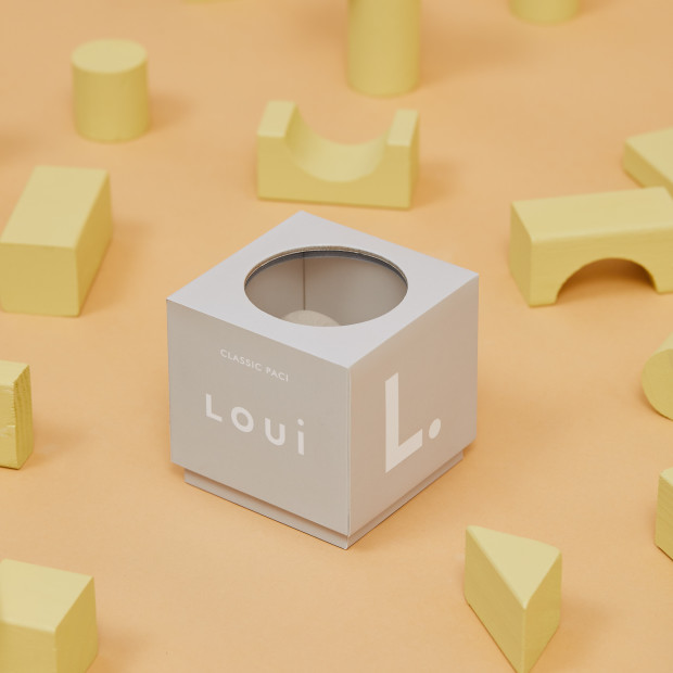 Loui Scallop Pacifier - Blush, 0+ Months.