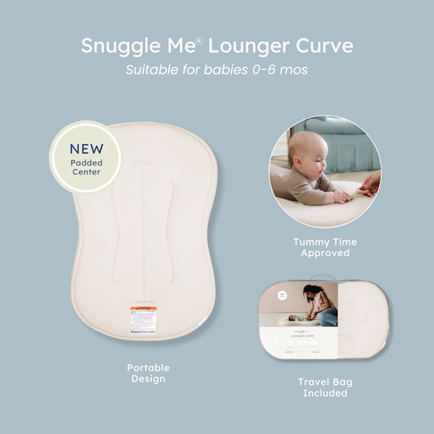Snuggle Me Organic Infant Lounger Curve.