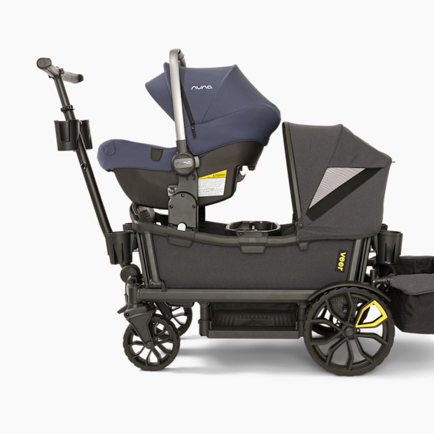 Wagon with top car seat adapter
