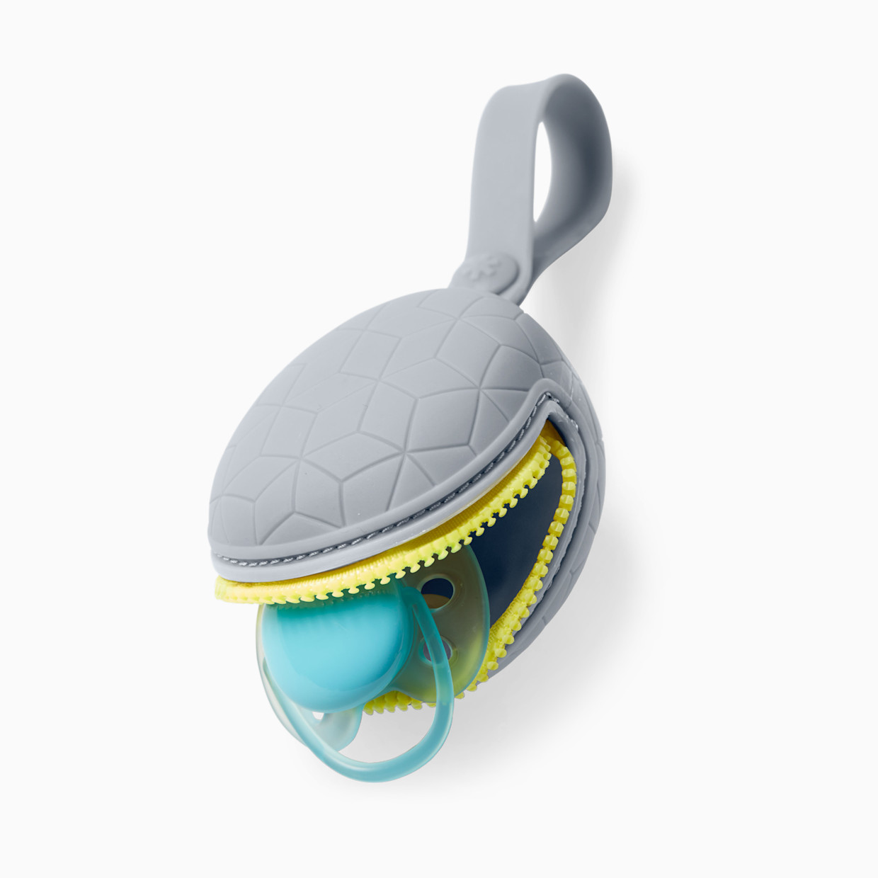 Skip Hop Grab & Go Silicone Pacifier Holder - Grey.