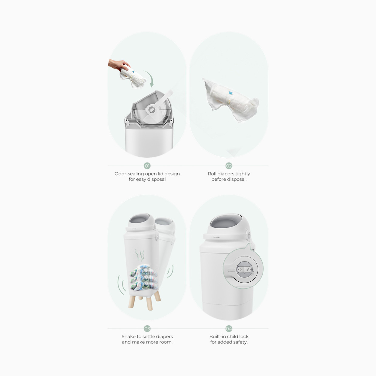 Momcozy Diaper Pail.