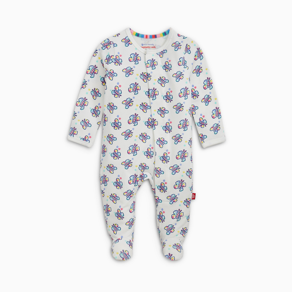 Magnetic Me Cloudstretch Magnetic 4-Pack Footie - Pink Multi, 0-3 M.