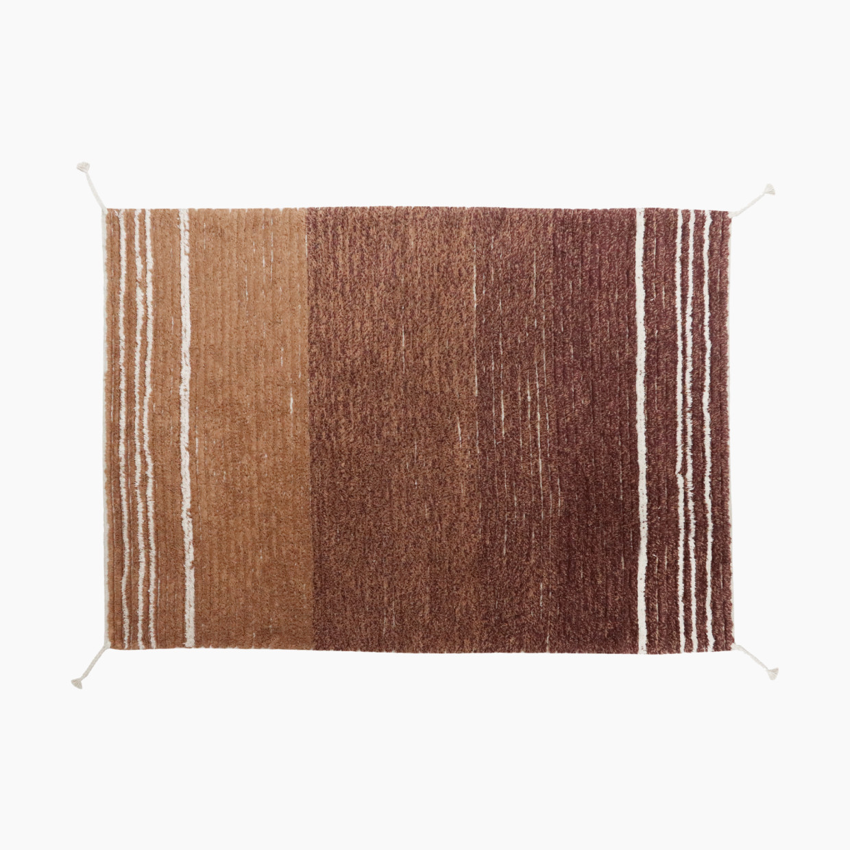 Lorena Canals Twin Reversible Washable Rug - Toffee, 4' X 5' 3".