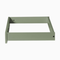 Olive green changing topper frame with side panels
