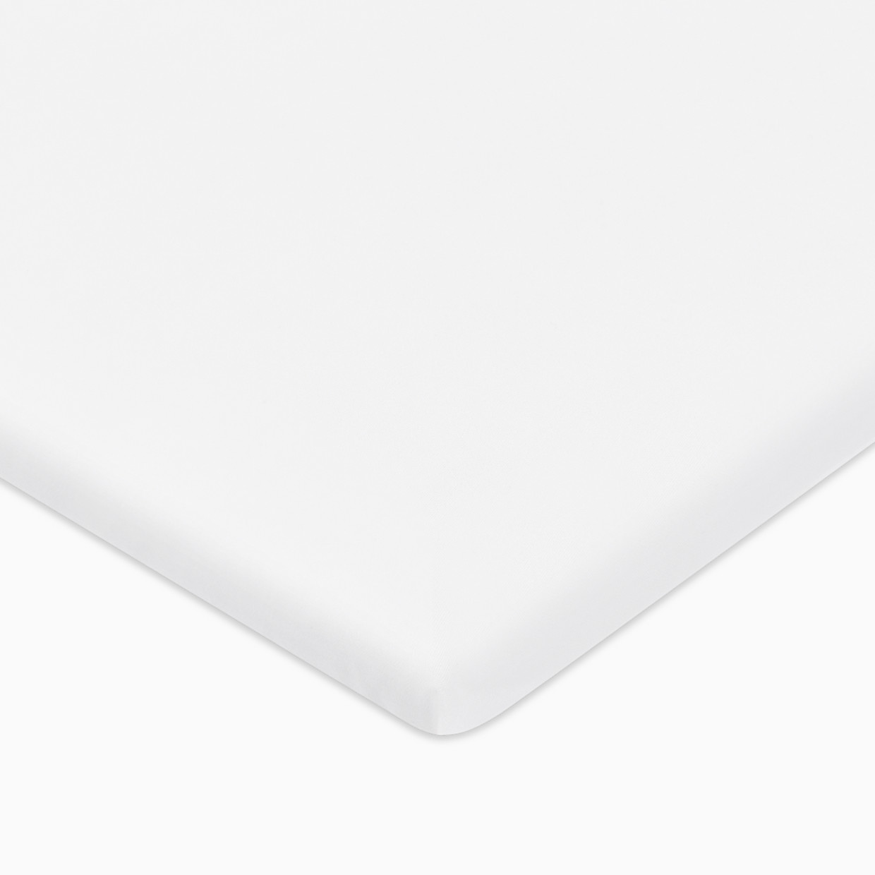 babyletto All-Stages Organic Brushed Cotton Bassinet Sheet - Bright White.