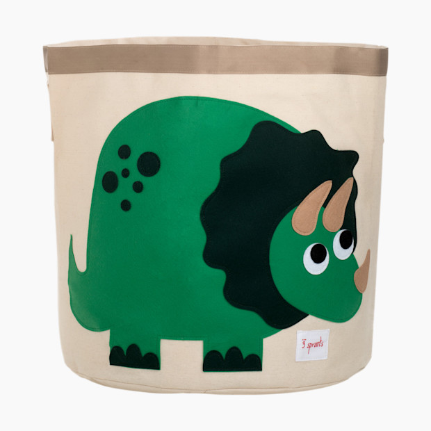 3 Sprouts Storage Bin - Green Dinosaur.