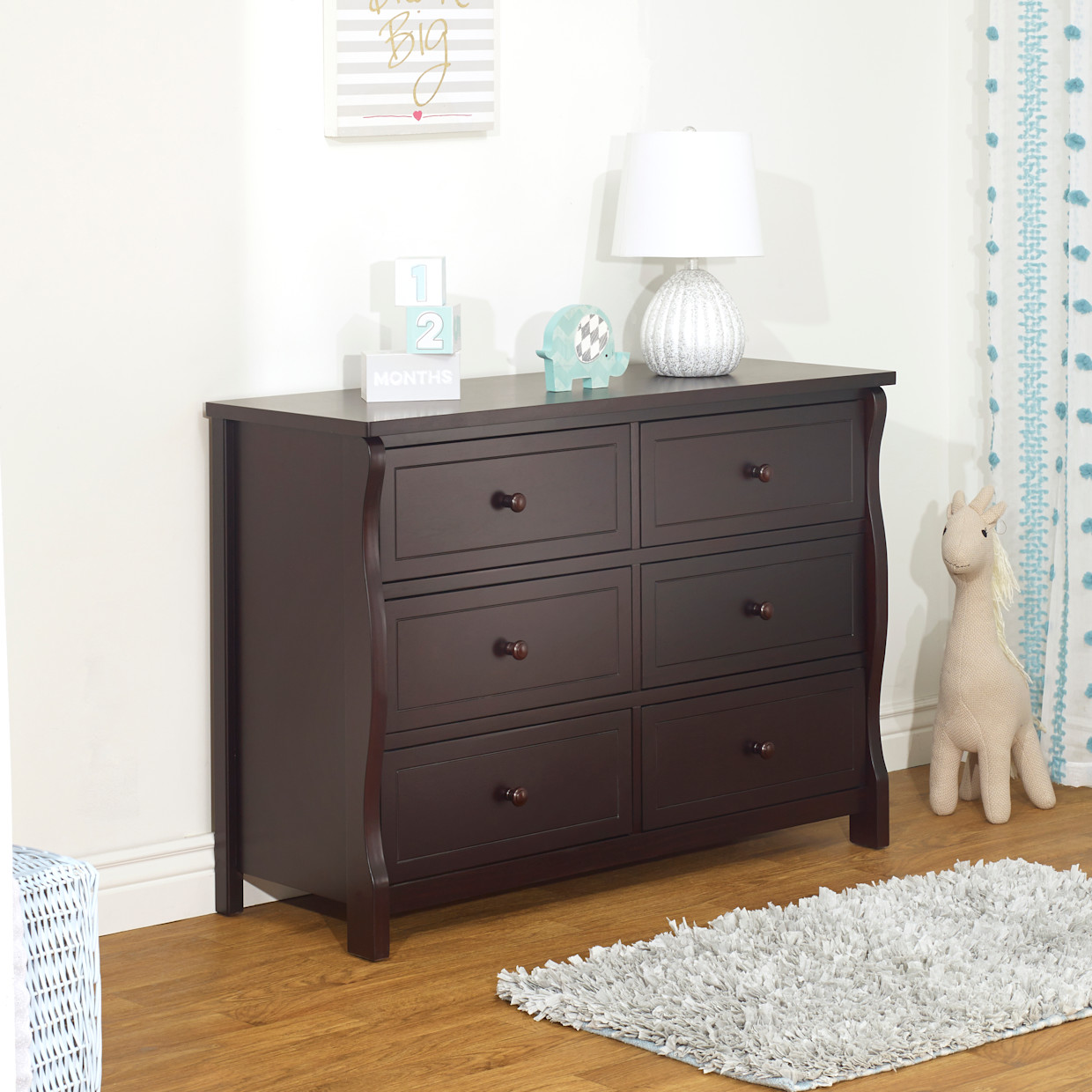 Sorelle Princeton Elite Double Dresser - Espresso.