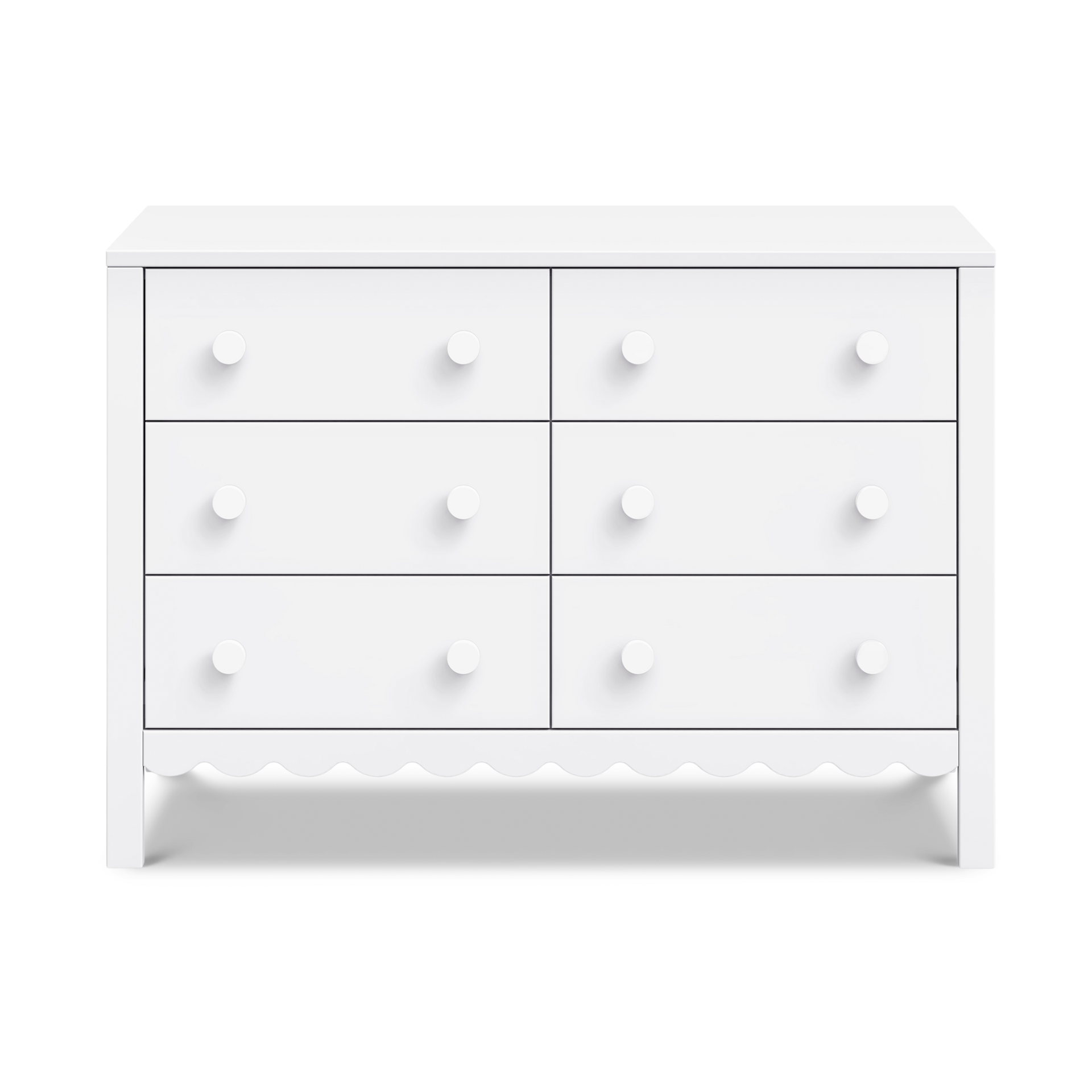 daVinci Sammy Scallop 6Drawer Dresser White Babylist Shop