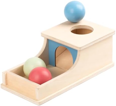 Busy Edition Montessori Wooden Object Permanence Ball Drop.