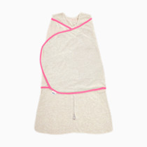 HALO Baby Sleepsack Swaddle Wearable Blanket, 3-Way Adjustable Infant Sleepsack, TOG 1.5, Ideal Temp, Oatmeal/Pink, Newborn, 0-3 Months, 6-12 Pounds