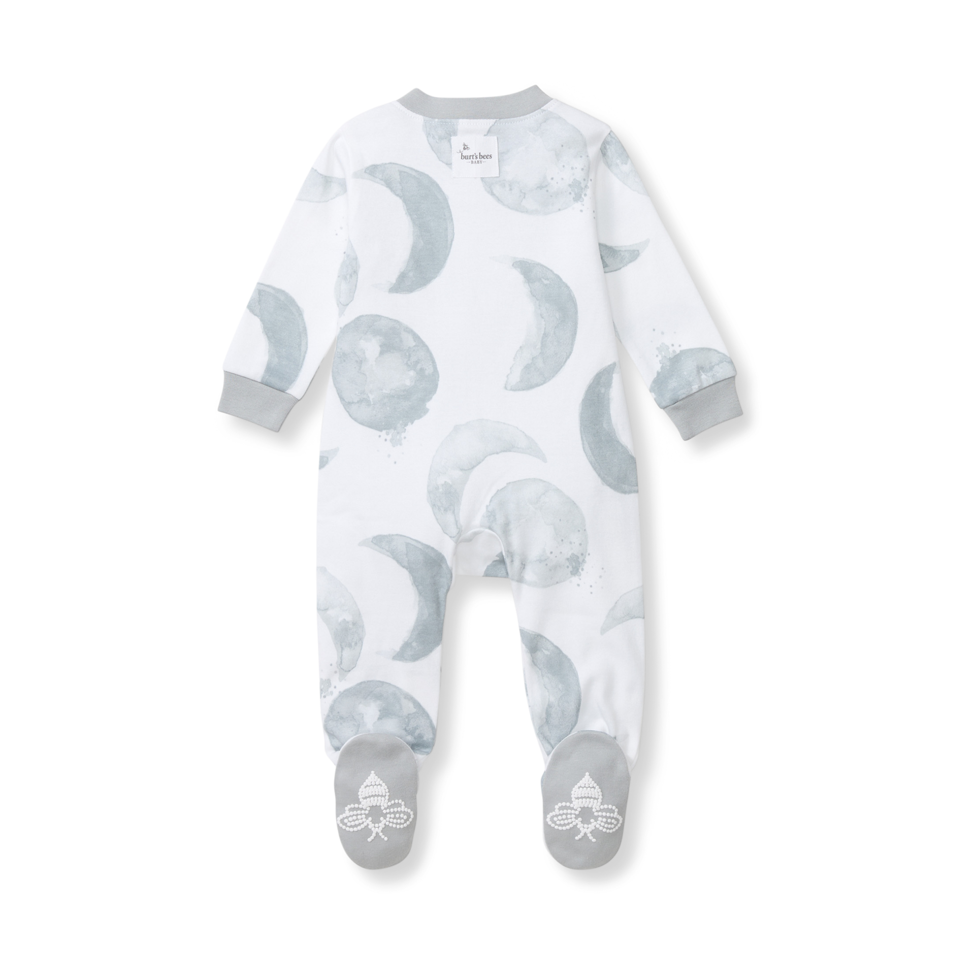 Burt's Bees Baby Organic Sleep & Play Footie Pajamas - Hello Moon, 0-3 M.