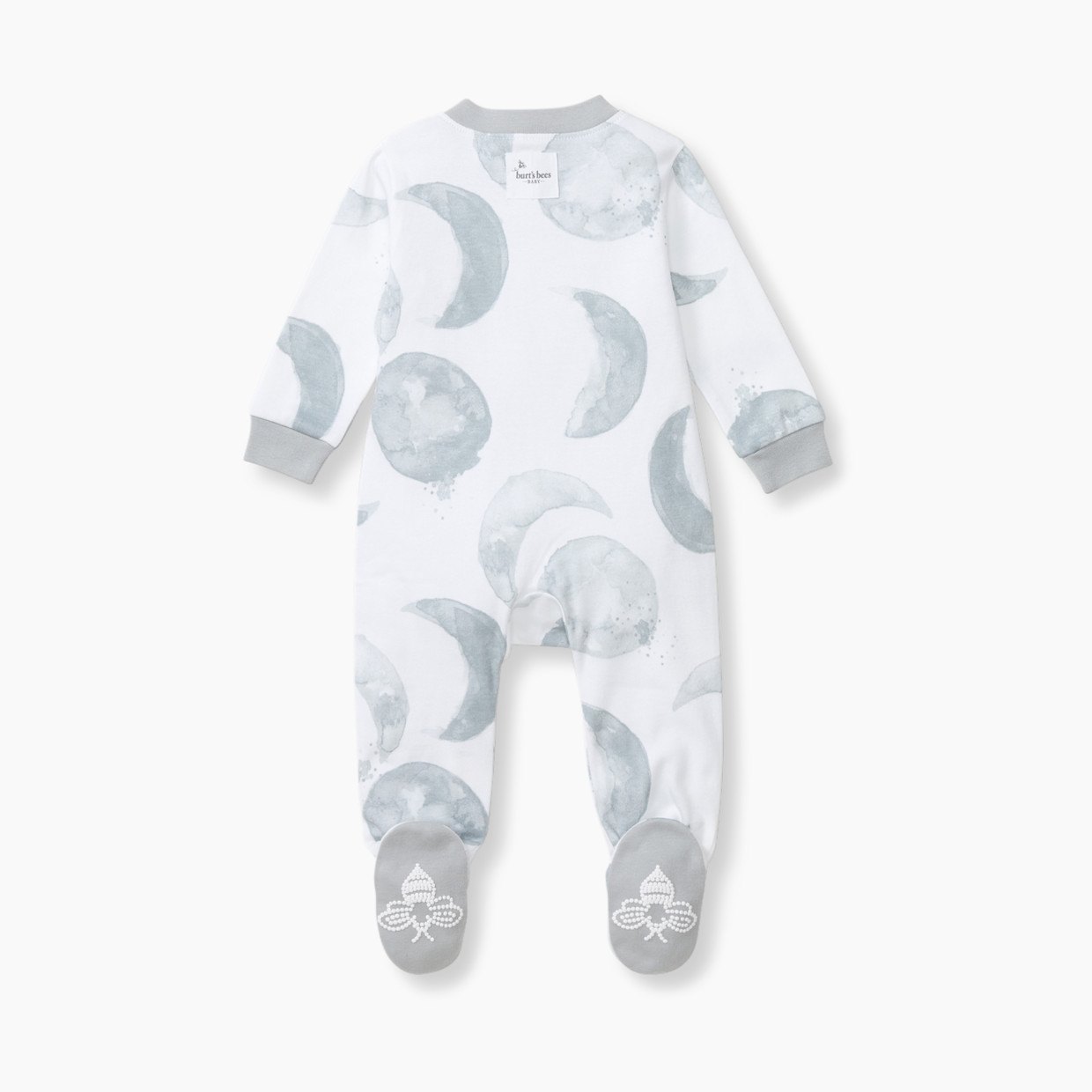 Burt's Bees Baby Organic Sleep & Play Footie Pajamas - Hello Moon, Newborn.