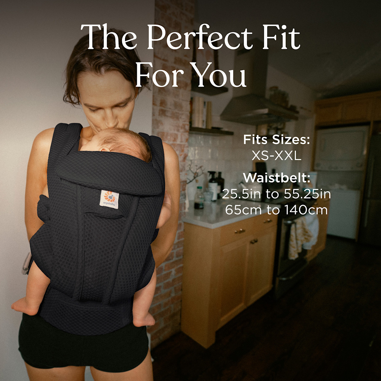 Ergobaby Omni Deluxe Carrier - Onyx Black Mesh.