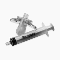 Dr. Brown's Pacidose Pacifier and Liquid Baby Medicine Dispenser with Oral Syringe and Two Sizes of Pacifier Bulbs - 0-6m and 6-18m