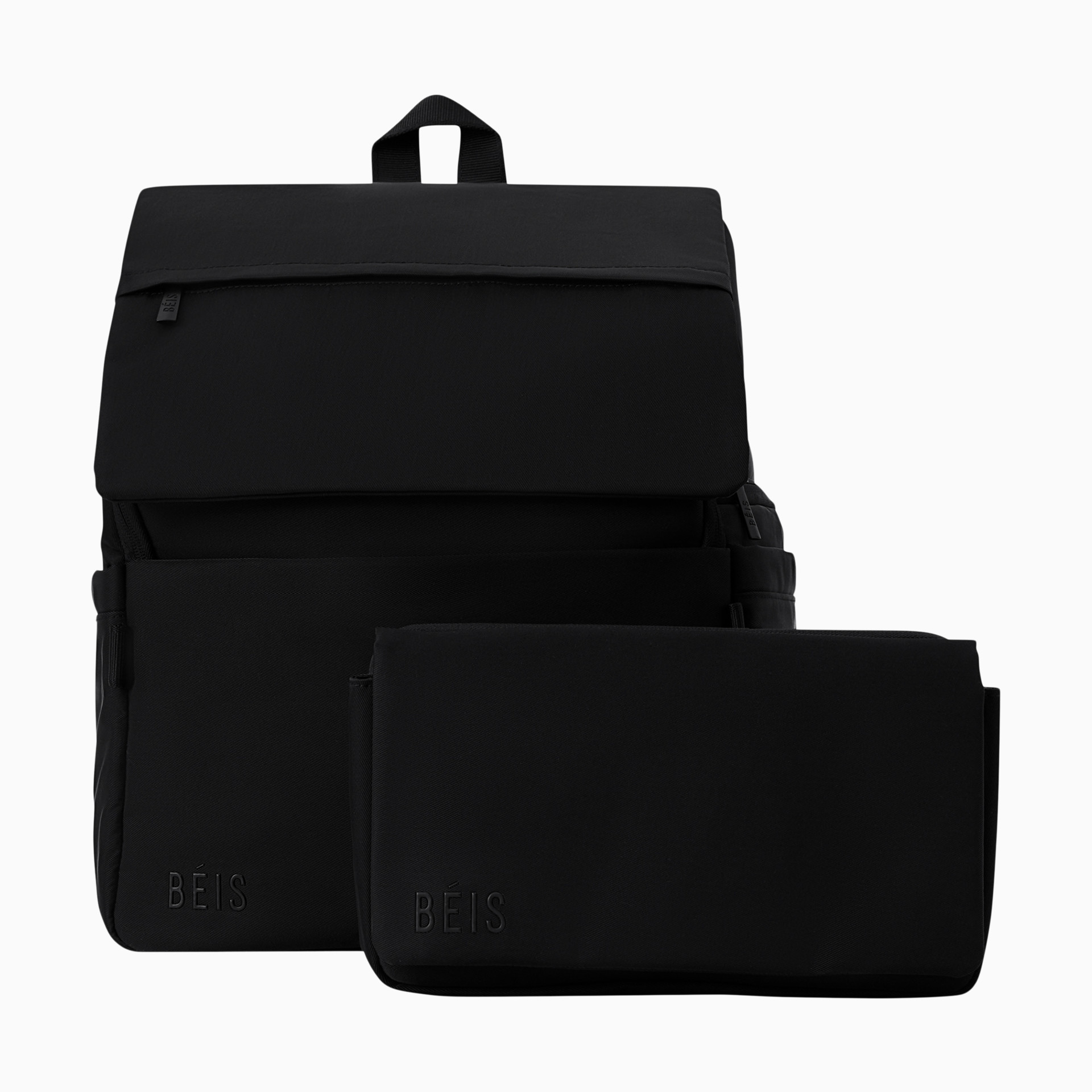 BEIS Travel The Ultimate Diaper Backpack - Black | Babylist Shop display picture 2