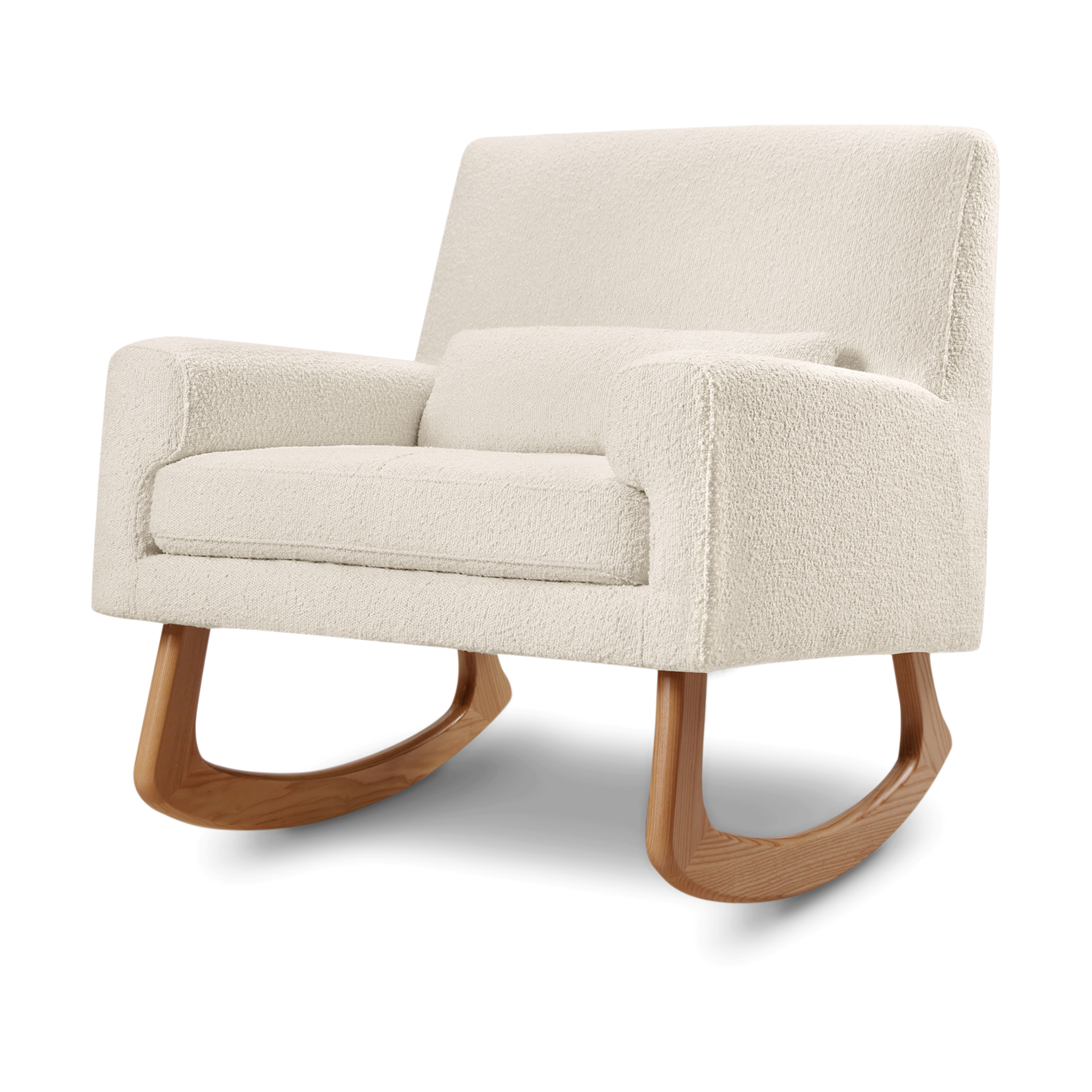 Nursery Works Sleepytime Rocker - Ivory Boucle/Light Legs.