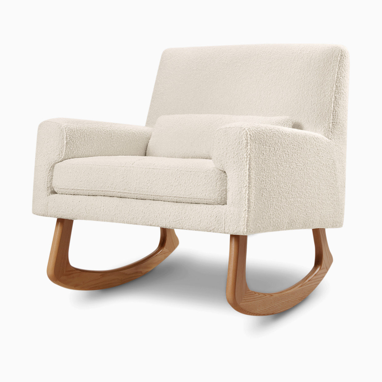 Nursery Works Sleepytime Rocker - Ivory Boucle/Light Legs.