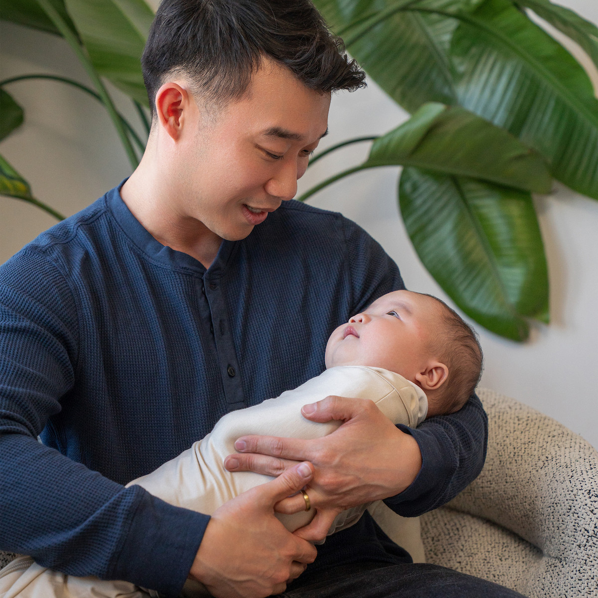 Halo SuperSoft Bamboo Swaddle TOG 2.0 - Oat, Newborn.