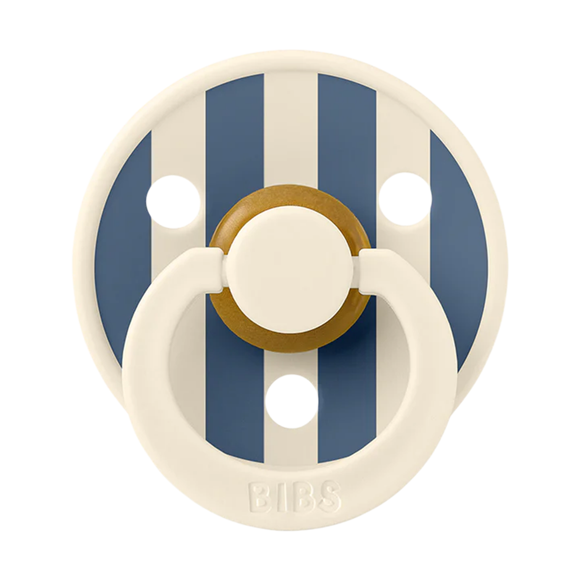 BIBS Studio Pin Colour Natural Rubber Pacificier (2-pack).