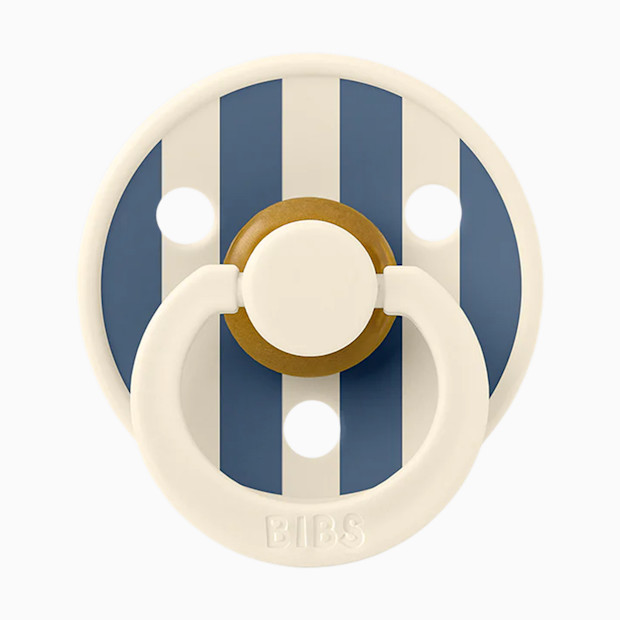 BIBS Studio Pin Colour Natural Rubber Pacificier (2-pack).